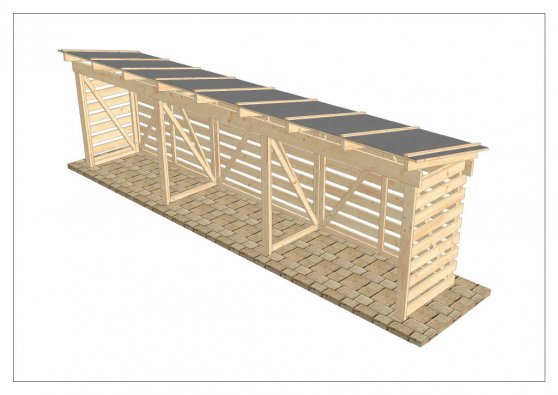 Box na dřevo Max - 6,90 m